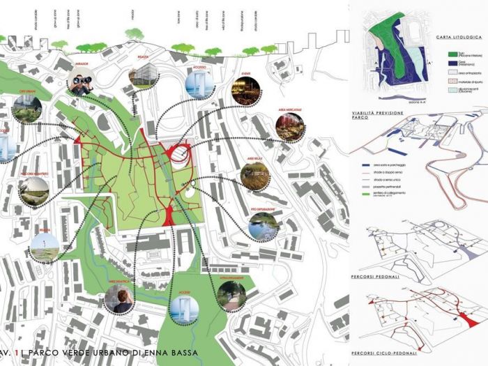 Archisio - Alessandro Demaria - Progetto Parco verde urbano per enna bassa