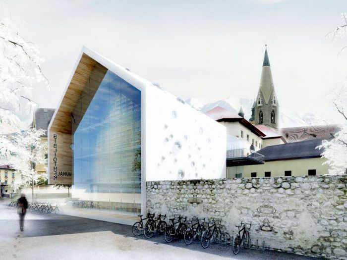 Archisio - Bicuadro - Progetto Biblioteca comunale