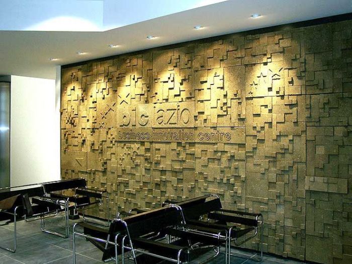 Archisio - Ruggero Lenci - Progetto Parete ventilata in tufo natural set