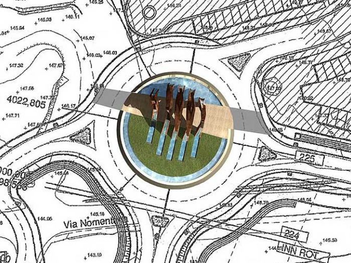 Archisio - Ruggero Lenci - Progetto Concorso per la fontana dei popoli nel comune di fonte nuova