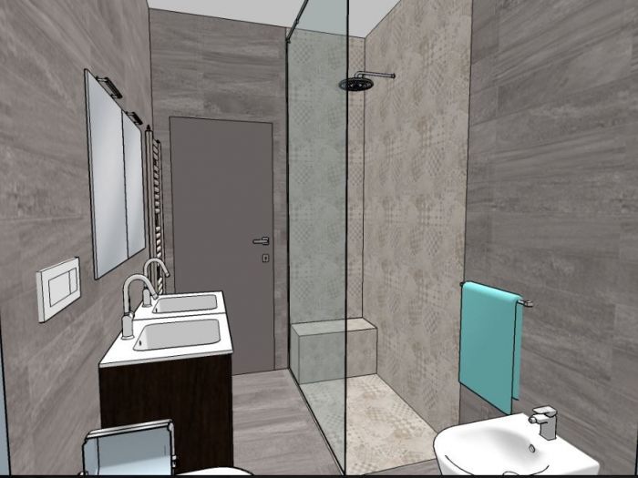 Archisio - Interno 75 - Progetto Tre locali nella provincia milanese