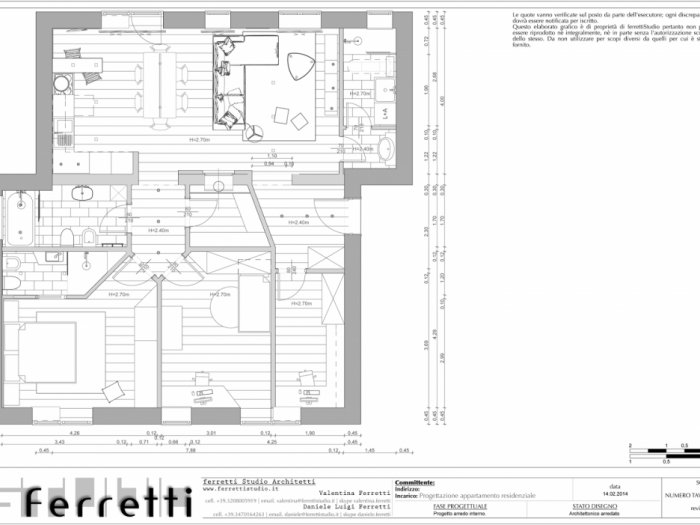 Archisio - Studio Ferretti - Progetto Appartamento privato