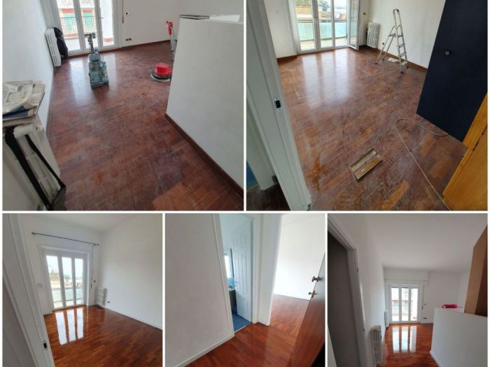 Archisio - Parquettista Roma - Progetto Restauro parquet massello con levigatura e verniciatura
