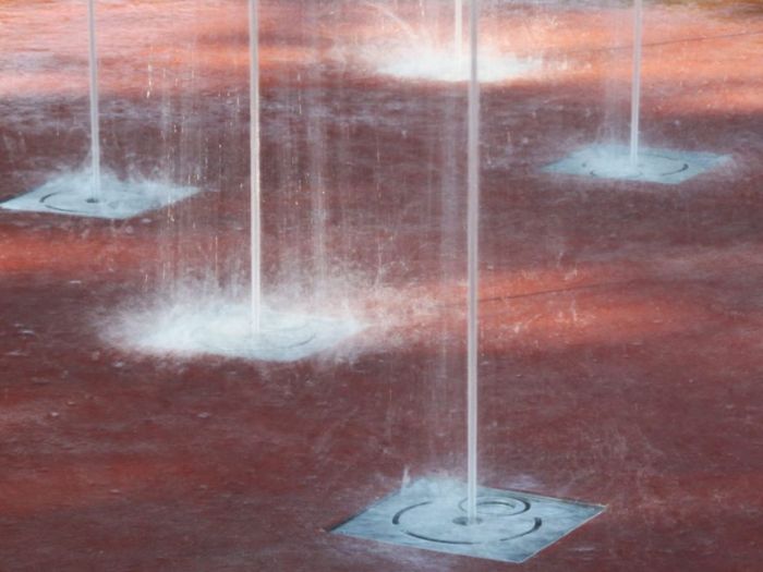 Archisio - Forme Dacqua - Progetto Fontana a pavimento - camping union lido