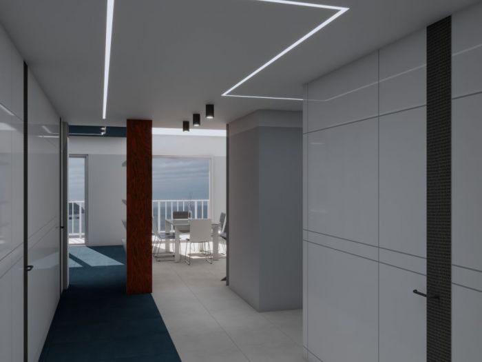 Archisio - Vincenzo Matarazzo - Progetto Ristrutturazione appartamento stile moderno con vista mare sul golfo di napoli