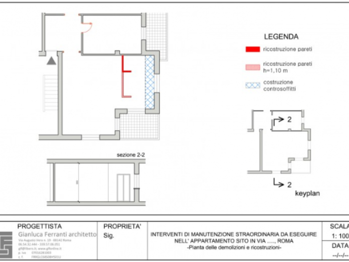 Archisio - Gianluca Ferranti - Progetto Soggiorno con cucina a vista