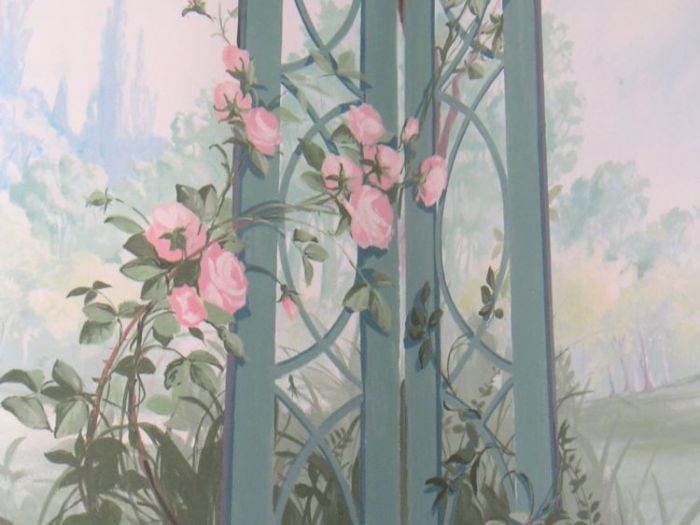 Archisio - Erica De Rosa - Progetto Trompe loeil con paesaggio primaverile