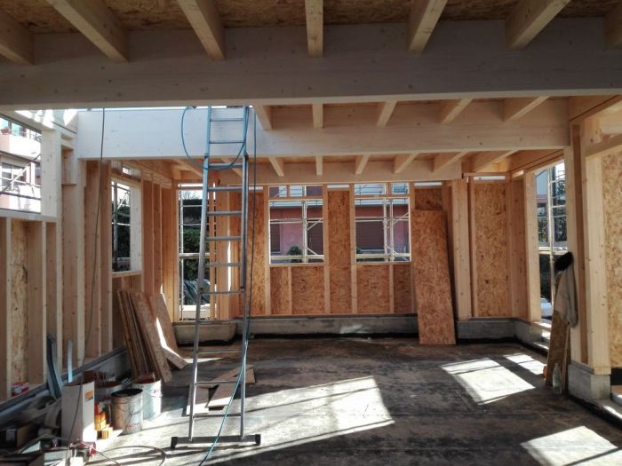 Archisio - Bclegno - Progetto Casa struttura a telaio legno lamellare cert Fsc e pefc