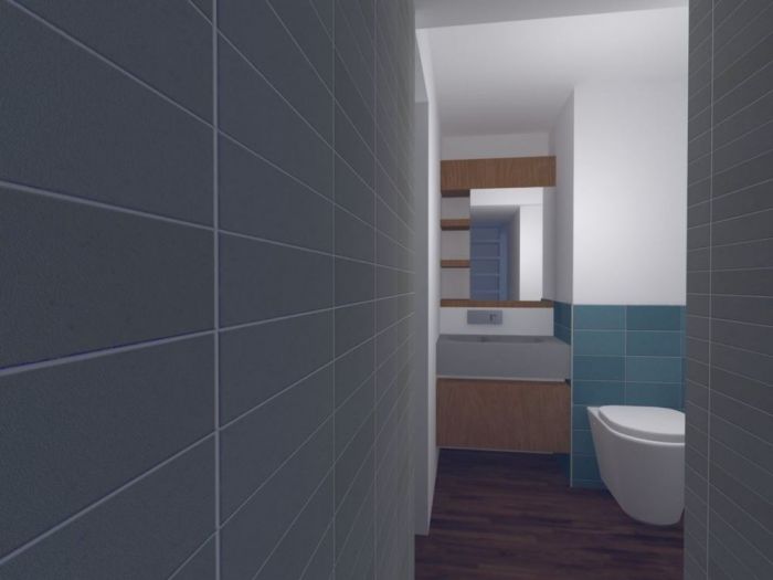 Archisio - Vincenzo Chirico - Progetto Risrutturazione integrale con arredi su progetto per appartamento in roma