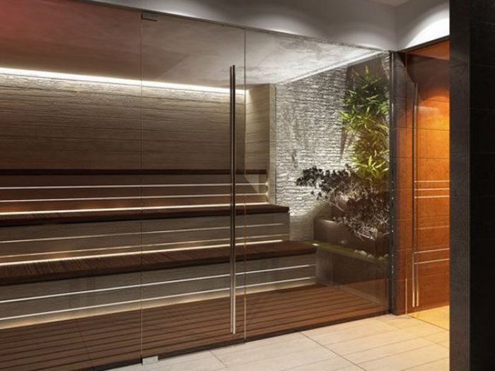 Archisio - Satiee Piscine spa - Progetto Sauna