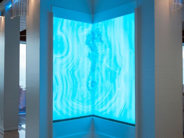 Archisio - Forme Dacqua - Progetto Parete dacqua - villa caribe restaurant resort spa