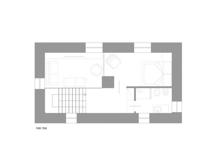 Archisio - Bad - Bottega Di Architettura E Design - Progetto Ristrutturazione casale su due livelli