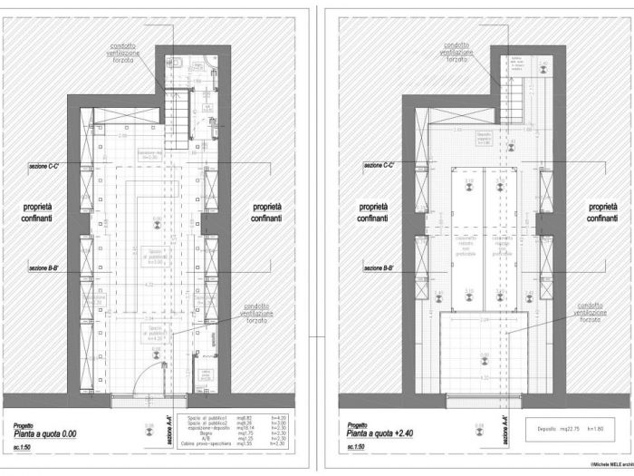 Archisio - Michele Mele - Progetto Attivit commerciale stile industrial