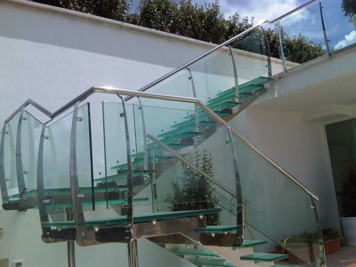 Archisio - Vetreria Calasso - Progetto Scale ringhiere e sabbiatura