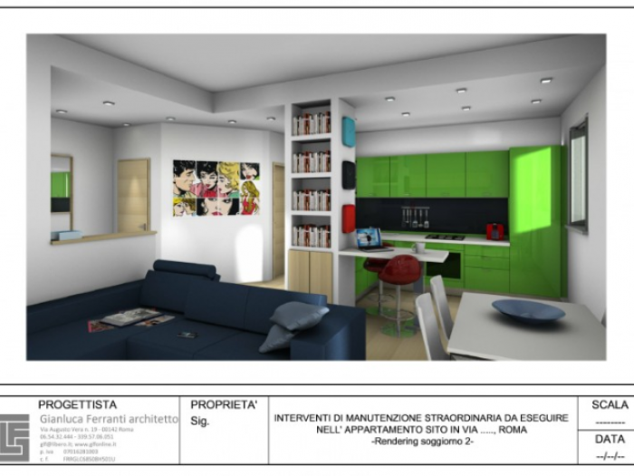 Archisio - Gianluca Ferranti - Progetto Appartamento 120 mq