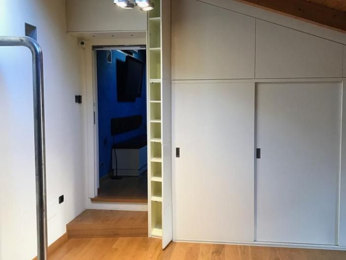 Archisio - Valeriani Di Domenico - Progetto Armadi mansarda su misura