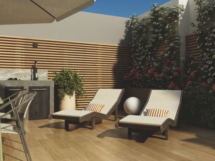 Archisio - Mam Interior Designer Render Artist - Progetto Outdoor project -un giardino in citt