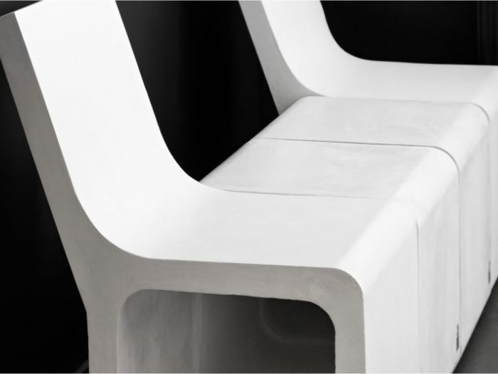 Archisio - D Materials - Progetto Harmony stool with backseat