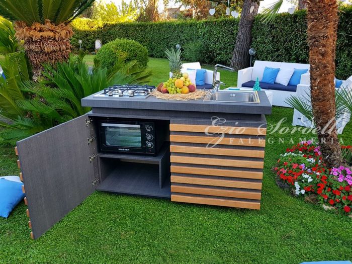 Archisio - Falegnameria Ezio Sordelli - Progetto Cucine allinterno e cucine allaperto