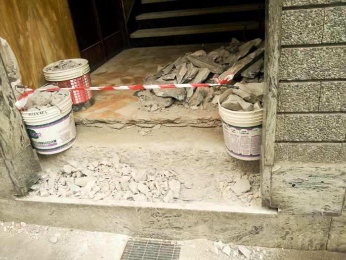 Archisio - Enrico Girardi - Progetto Atrio condominio ordine architetti vda