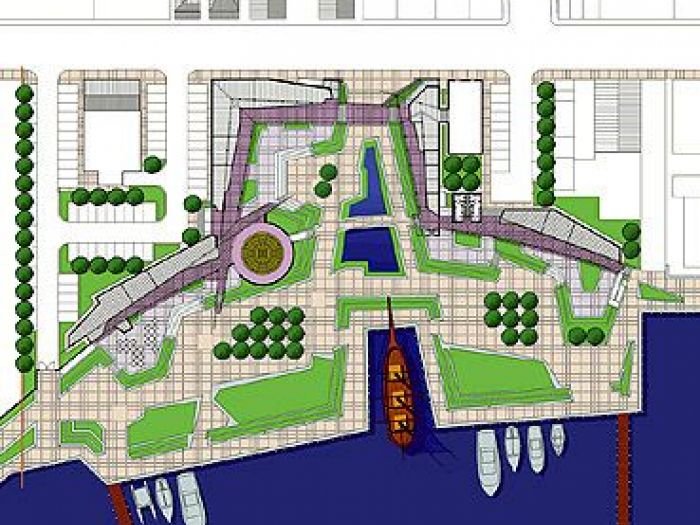 Archisio - Ruggero Lenci - Progetto Riqualificazione del lungomare di greenport long island usa