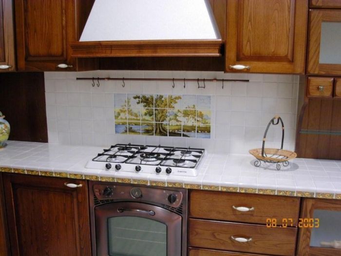 Archisio - Arte Ceramica Italiana Sas Di Melchiorre F E C - Progetto Cucina in muratura e legno