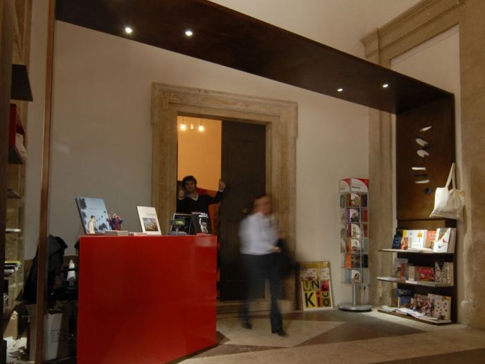 Archisio - Bicuadro - Progetto Bookshop electa accademia di francia villa medici