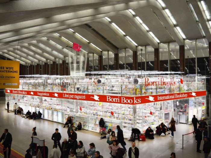 Archisio - Marco Tamborrini - Progetto Libreria borri books stazione termini roma