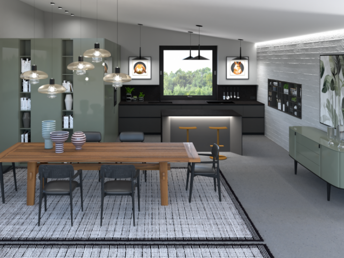 Archisio - Mood Artisan Snc Di Enrico Bedin E Simona Mioara Ghita - Progetto Progetto living e cucina a padova