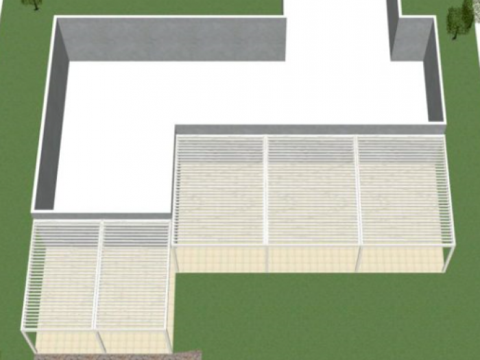 Archisio - Idea Tenda - Progetto Strutture autoportanti addossate pergolati