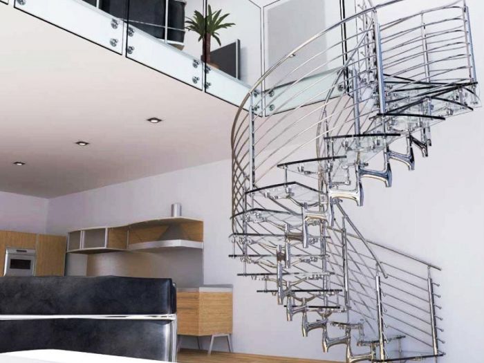 Archisio - Vetreria Artistica Tonazzi - Progetto Scale in vetro e acciaio