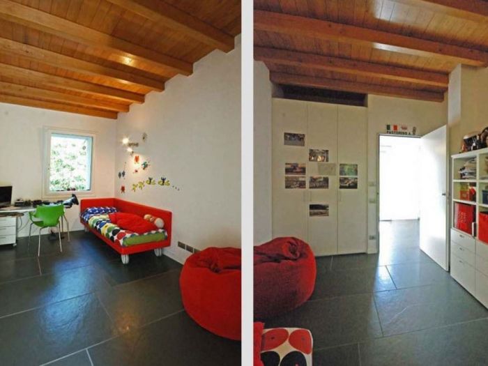 Archisio - Roberto Silvestri - Progetto Tetto in legno pietra e mattoni a vista