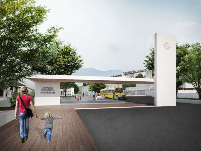 Archisio - Didon Comacchio Architects - Progetto Polo scolastico di mel bl