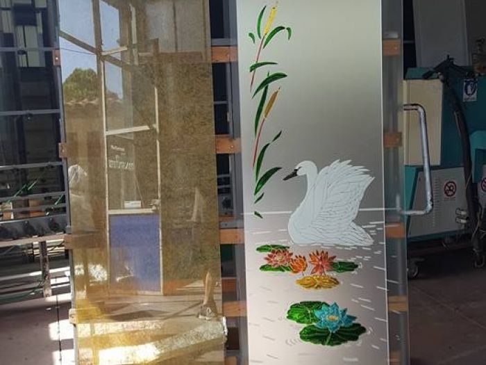 Archisio - Tortoglass - Progetto Vetri disegnati e colorati