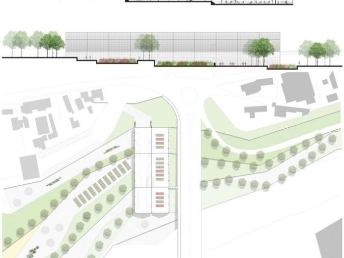 Archisio - Francesco Federico - Progetto Padiglione per la produzione e la vendita di prodotti alimentari