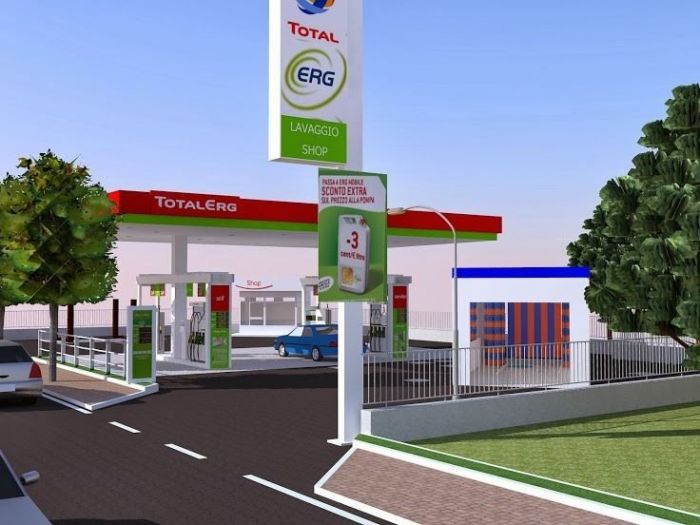 Archisio - Roberto Palma - Progetto Ricostruzione 3d di un impianto carburanti totalerg