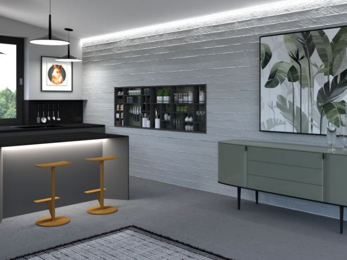 Archisio - Mood Artisan Snc Di Enrico Bedin E Simona Mioara Ghita - Progetto Progetto living e cucina a padova