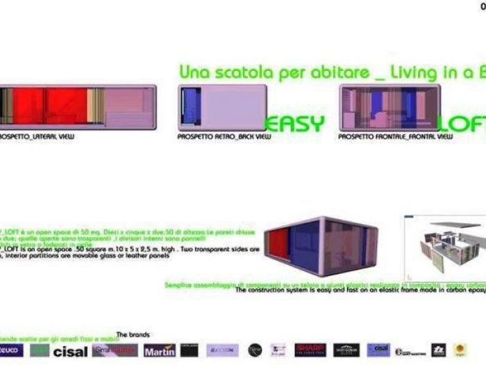 Archisio - Pio Francavilla - Progetto Concorso 2002 easy loft in collaborazione con gillo design dellarch Michele ceribelli