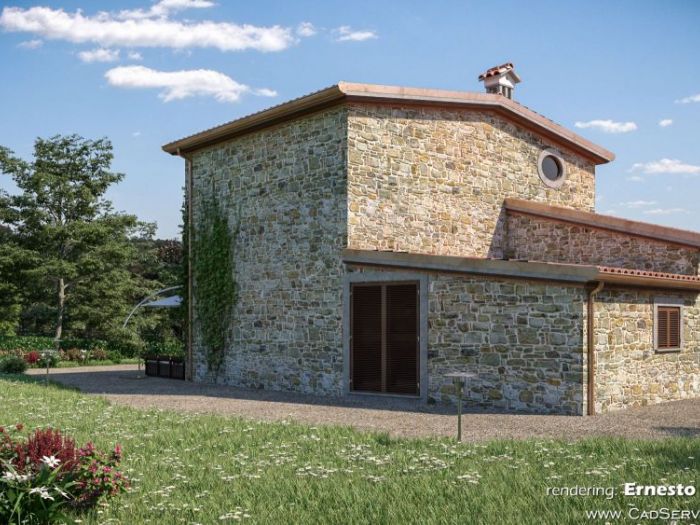 Archisio - Cad Service Di Ernesto Di Gregorio - Progetto Rendering fabbricato in ascrea ri