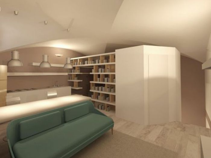Archisio - Sebastiano Causo - Progetto Ristrutturazione del monolocale-libreria