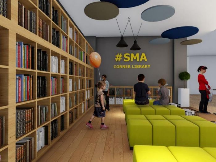 Archisio - Luca Gheghi - Progetto Progetto per un corner library