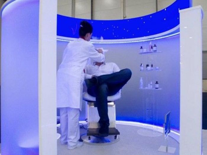 Archisio - X Studio - Progetto Stand miamocosmofarma - roma 2014