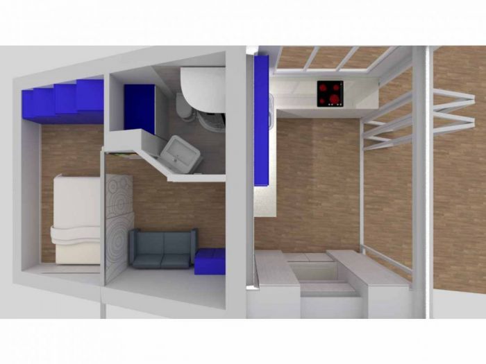 Archisio - Arredamenti Ancona srl - Progetto Ristrutturazione per una piccola mansarda sul mare