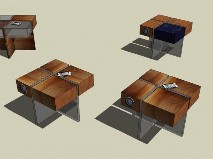 Archisio - Leolab - Progetto Tavolino multifunzione