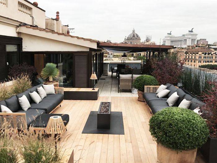 Archisio - Bicuadro - Progetto Una terrazza romana