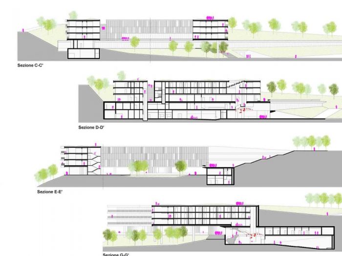 Archisio - Marcello Pagani - Progetto Nuovo collegio onaosi - concorso di architettura