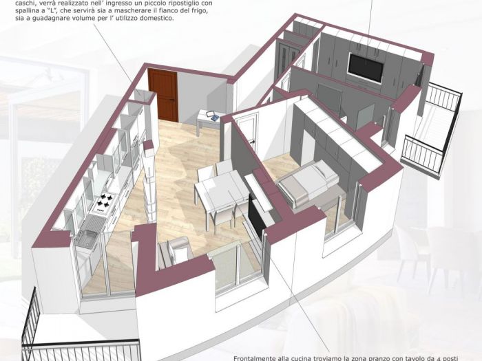 Archisio - Mc Rendering Solution - Progetto il fascino stimolante di una casa irregolare