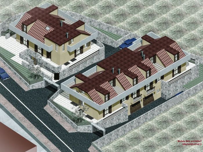 Archisio - Michele Mele - Progetto Una villetta ed una bifamiliare in stile moderno