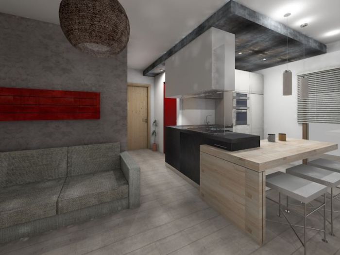 Archisio - Alessandra Alessandri - Studio 2a-rchitettura - Progetto Ristrutturazione di un bilocale a roma