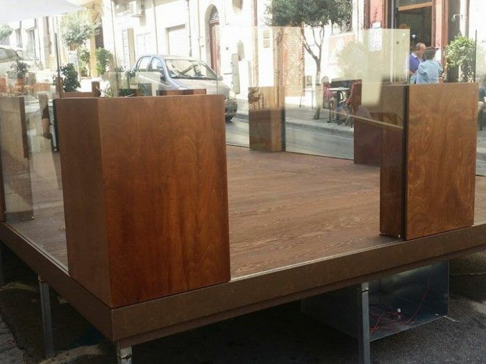 Archisio - Grande Metal Design - Progetto Pedane da esterno per punti ristoro